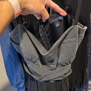 Banana Republic Charcoal and Black Strappy Dress